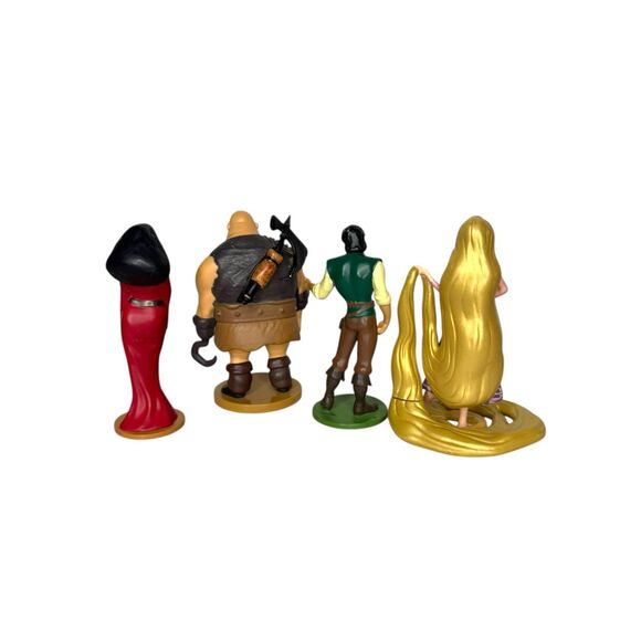 Disney Store Tangled Rapunzel PVC Figurines Set of 4 Cake Topper Toys 2010 - Picture 2 of 7